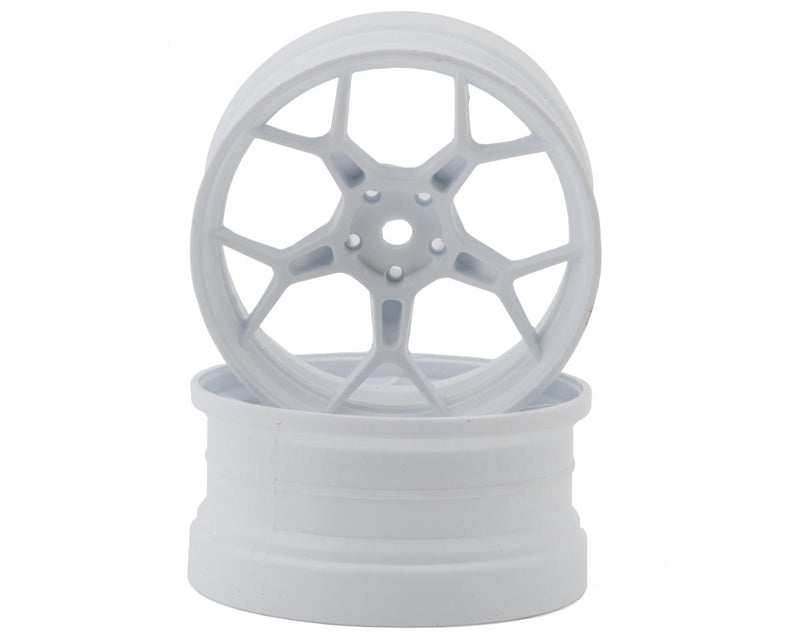 DS Racing DS-DF-5Y2-6W-SS White Feathery Split Spoke Drift Wheels (2 Pack)
