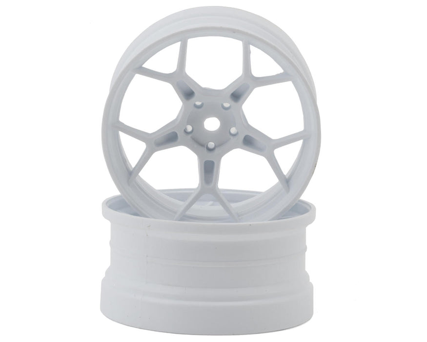 DS Racing DS-DF-5Y2-6W-SS White Feathery Split Spoke Drift Wheels (2 Pack)