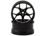 DS Racing DS-DF-5Y2-8B-HG Black Hi Gloss Feathery Split Spoke Drift Wheels with 8mm Offset (2 Pack)