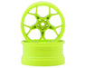 DS Racing DS-DF-5Y2-8FL-HG Fluorescent Lime Feathery Split Spoke Drift Wheels with 8mm Offset (2 Pack)