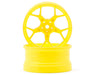 DS Racing DS-DF-5Y2-8FY-HG Fluorescent Yellow Feathery Split Spoke Drift Wheels with 8mm Offset (2 Pack)