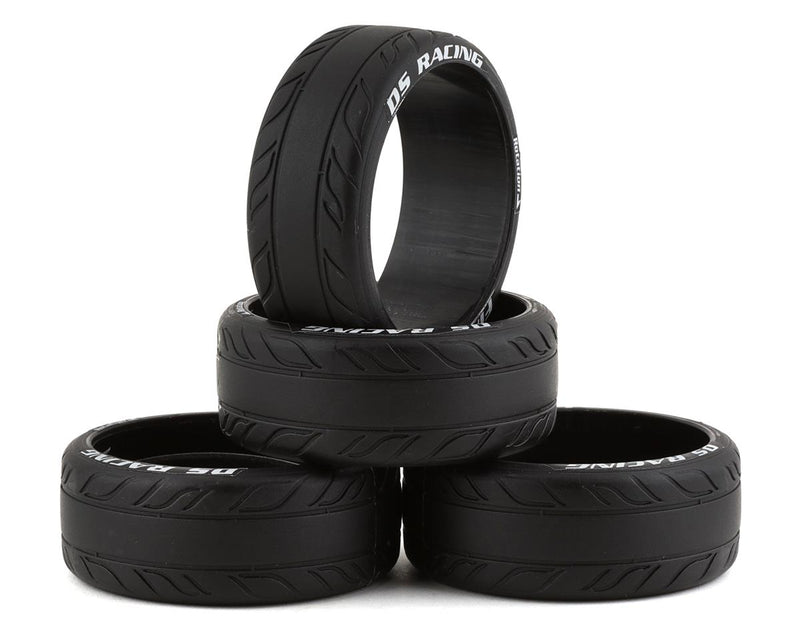 DS Racing HF-1SE Finix Friction HF Treaded Drift Tires (4 Pack) HF-1 - Smooth Asphalt or Tile