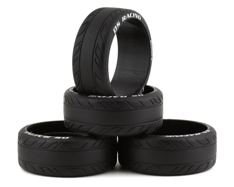 DS Racing HF-4SE Finix Friction HF Treaded Drift Tires (4 Pack) HF-4 - Polished Concrete