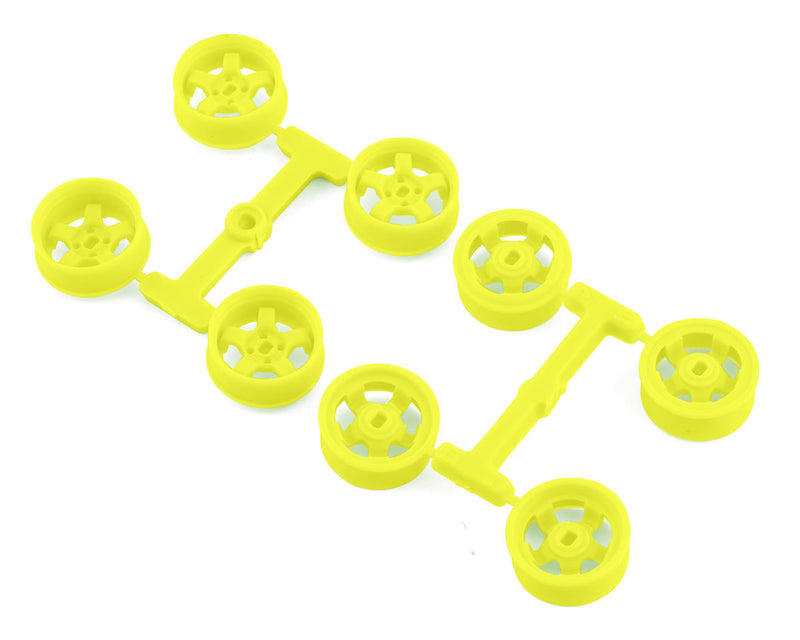 DS Racing DS-MI-20N1-FY Kyosho Mini Z 8.5mm Narrow Drift Rims (1/2/3/4 Offset) (Fluorescent Yellow)