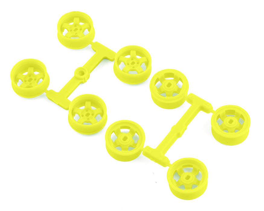DS Racing DS-MI-20N1-FY Kyosho Mini Z 8.5mm Narrow Drift Rims (1/2/3/4 Offset) (Fluorescent Yellow)