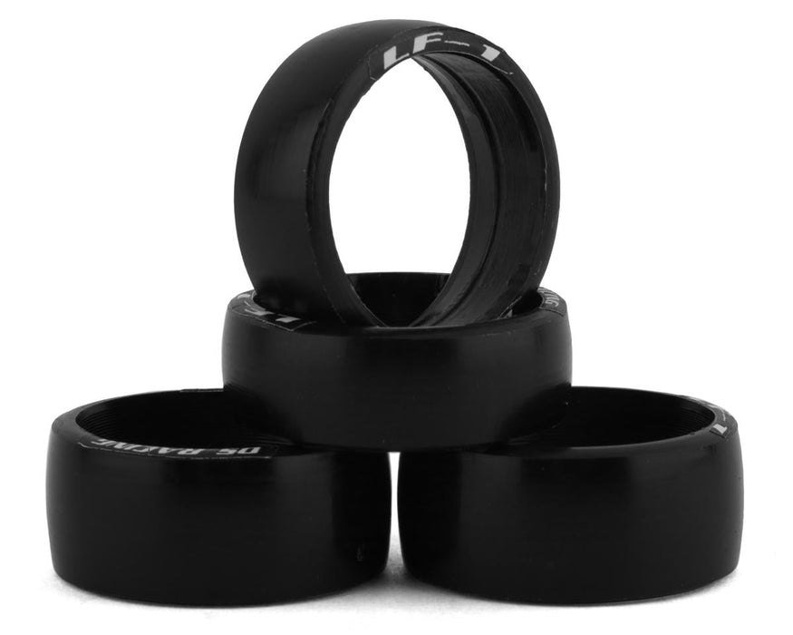 DS Racing MI20L-LF1NW Mini-Z 8.5mm Front & 11mm Rear Drift Tires for 20mm Wheels LF-1 - Smooth Asphalt, Tile and Epoxy (Soft)