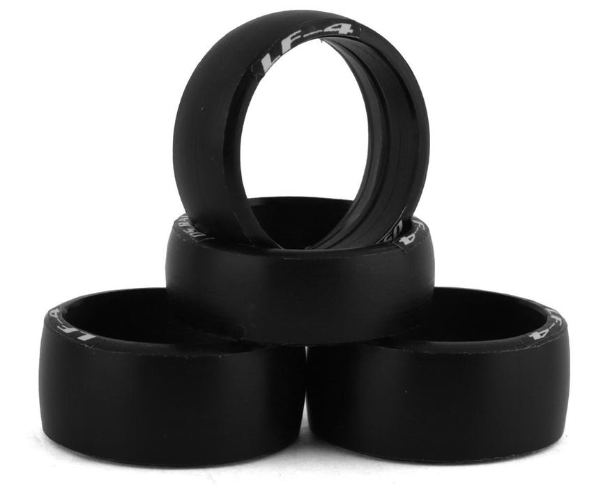 DS Racing DS-MI20L-LF4NW Mini-Z 8.5mm Front & 11mm Rear Drift Tires for 20mm Wheels LF-4 - Polish Concrete and Carpet (Hard)