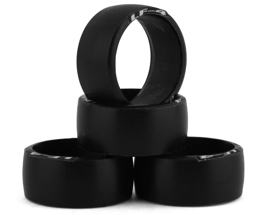DS Racing MI20L-LF4W Mini-Z 11mm Wide Rear Drift Tires for 20mm Wheels (4 Pack) LF-4 - Polish Concrete and Carpet (Hard)