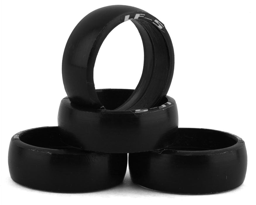 DS Racing MI20L-LF5N Mini-Z 8.5mm Narrow Front Drift Tires for 20mm Wheels (4 Pack) (LF-5 - Hardest/Slippery)