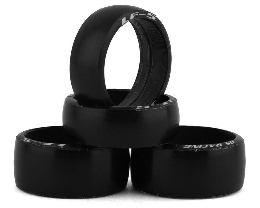 DS Racing MI20L-LF5NW Mini-Z 8.5mm Front & 11mm Rear Drift Tires for 20mm Wheels (LF-5 - Hardest/Slippery)