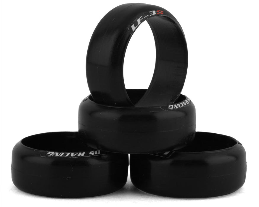 DS Racing DS-MI22L-LF3SW Mini-Z 11mm Wide Rear Tires (4 Pack) (22mm) LF-3 - P-Tile, Painted Floor and Epoxy (Medium)