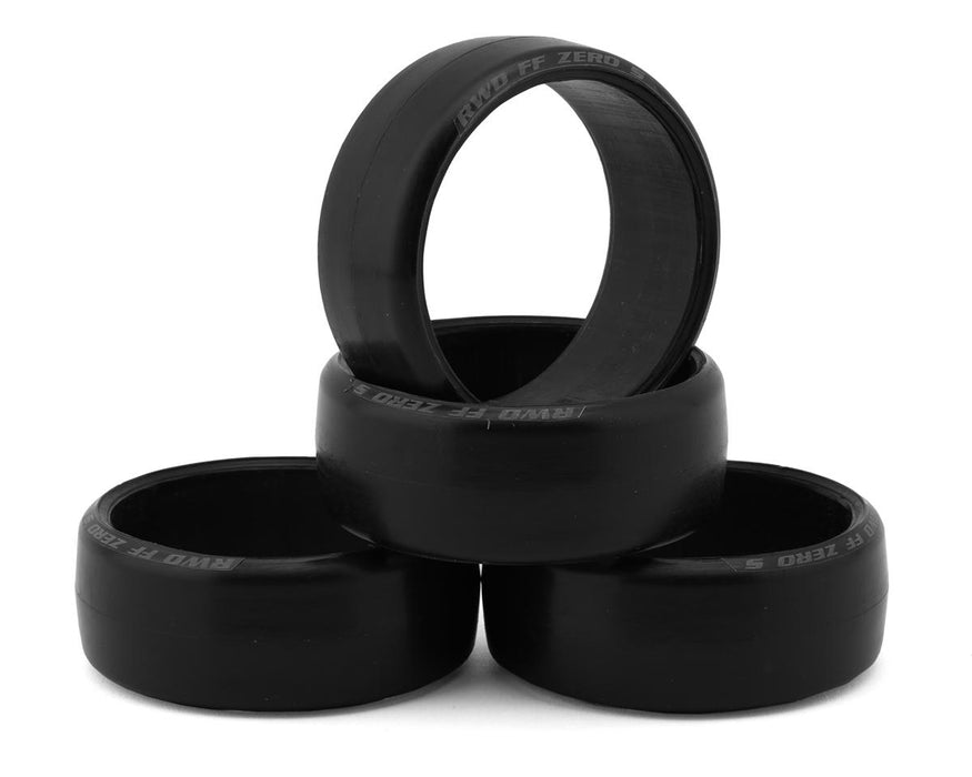 DS Racing DS-RW-2F0S 1/10 RWD Competition II Slick Drift Tires (4 Pack) RWD-FF-Zero-S - (Epoxy/Marble/Tile/Polished Concrete)