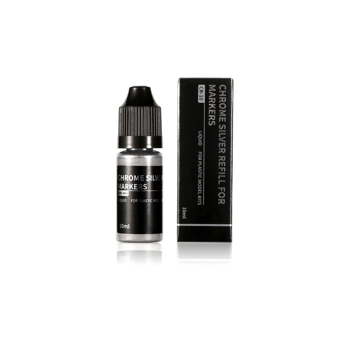 DSPIAE CR10 Chrome Silver Refill for Acrylic Paint Marker 10ml Bottle