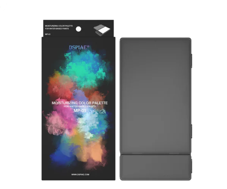 DSPIAE MP-01 Moisturizing Color Mixing Box with Water Conductive Paper & Mixing Paper