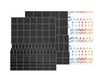 DSPIAE MSP-ESS Sanding Paper Set for ESA Reciprocating Sander: 7 Assorted Grits (14 sheets)