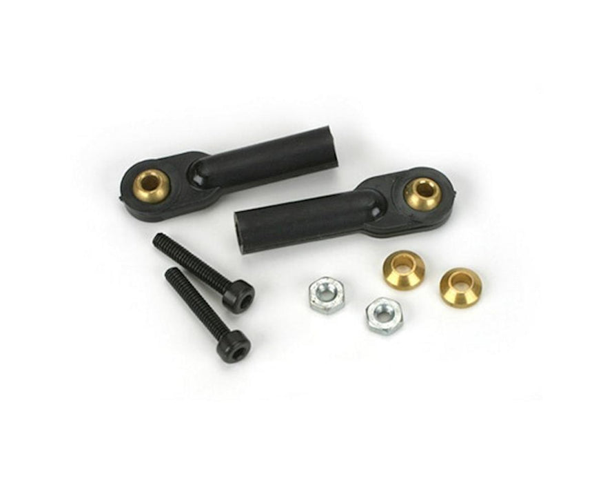 Du-Bro 2133 Black 2mm x 1/2 Swivel Ball Links with Hardware (2 Pack)