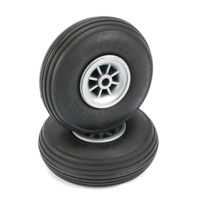 Du-Bro 225T 2-1/4” Treaded Surface Wheel for Scale Aircraft (2 Pack)