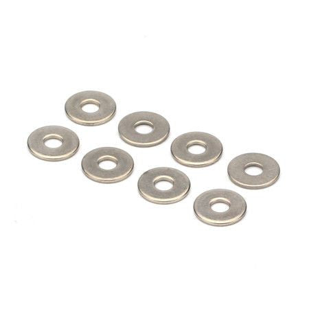 Du-Bro 3109 #4 Stainless Steel Flat Washer (8 Pack)