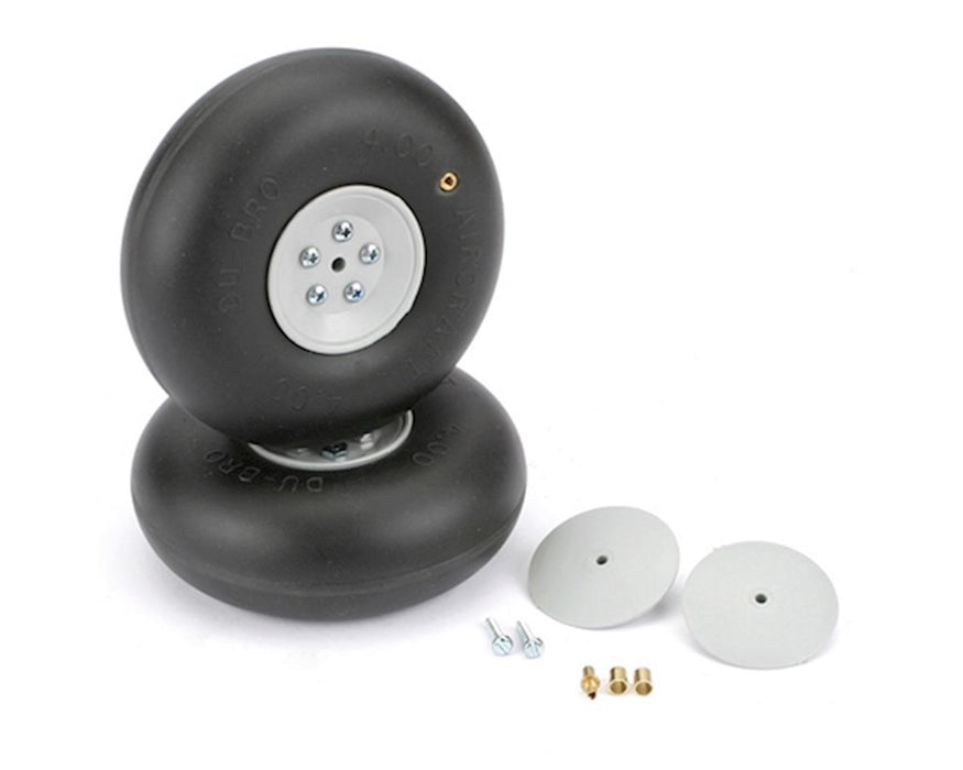 Du-Bro 400RV 4” Big Wheels for Large Scale Aircraft (1 Pair)