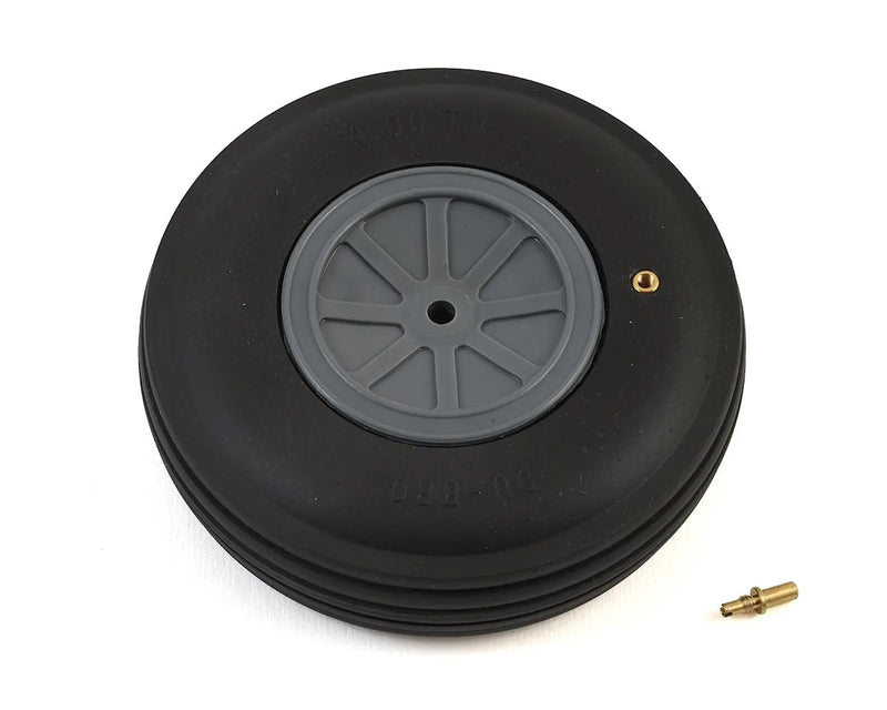 Du-Bro 400TV 4” Treaded Wheel for Large Scale Aircraft