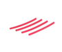 Du-Bro 437 1/8" Heat Shrink Tubing 3" - Red (4 Pack)