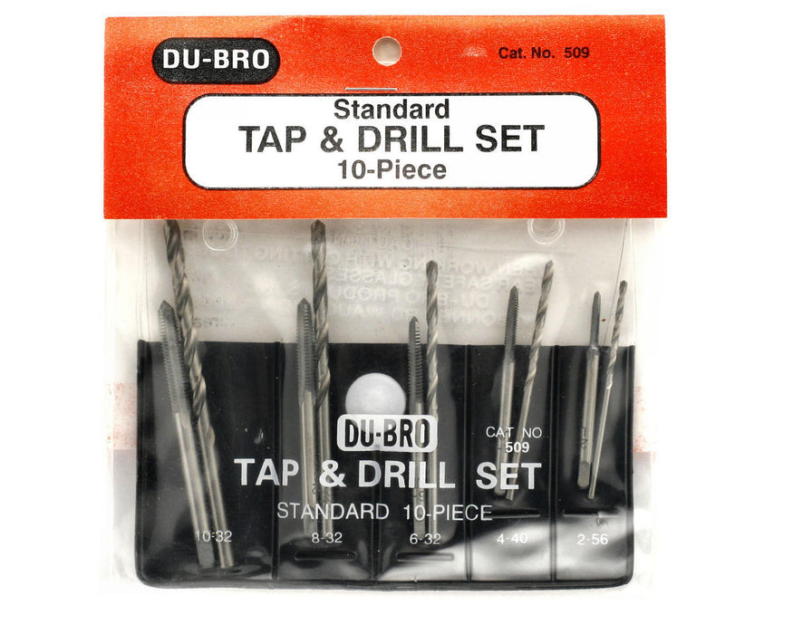 Du-Bro 509 Standard Tap & Drill 10 Piece Set