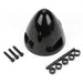 Du-Bro 550 3" Three Blade Spinner - Black