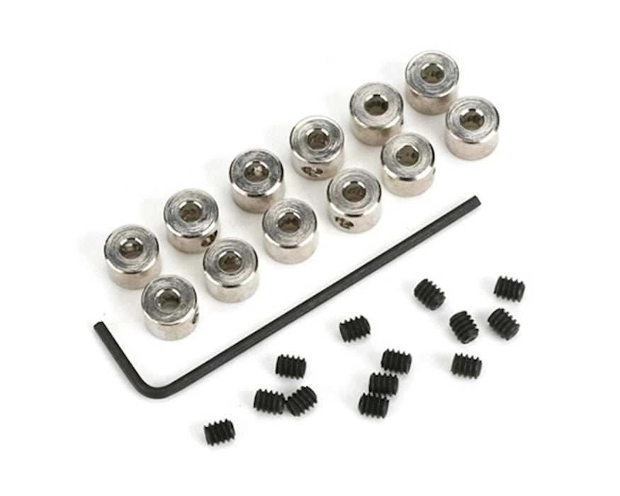 Du-bro 596 3/32” Brass Plated Dura-Collars (12 Pack)