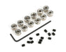 Du-bro 596 3/32” Brass Plated Dura-Collars (12 Pack)