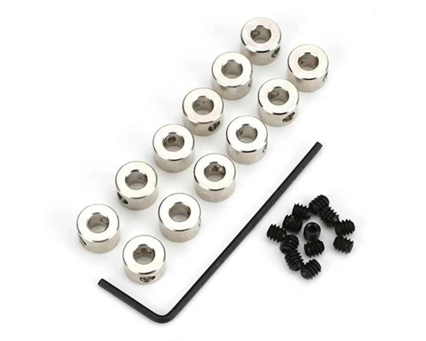 Du-bro 597 1/8” Brass Plated Dura-Collars (12 Pack)