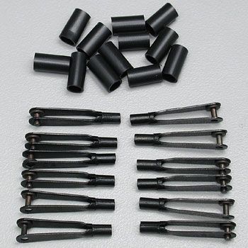 Du-Bro 600 2-56 Spring Steel Kwik-Links for .072 Wire (12 Pack)