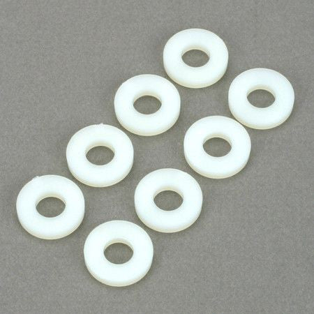 Du-Bro 637 #8 Nylon Flat Washer (8 Pack)