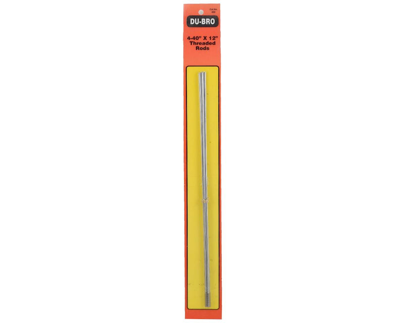 Du-Bro 802 4-40 Threaded 12" Rod (6 Pack)