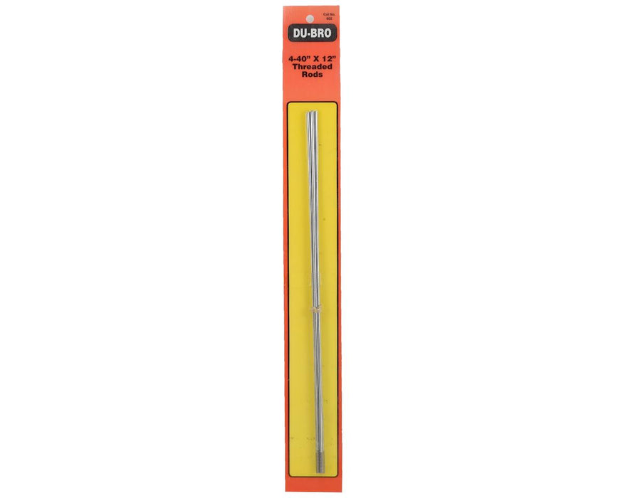 Du-Bro 802 4-40 Threaded 12" Rod (6 Pack)