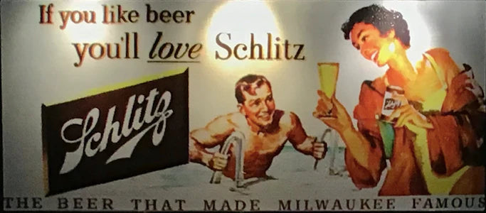 Dwarvin DVBB101-FA HO Scale Assembled Fiber-Lit Schlitz Beer Billboard