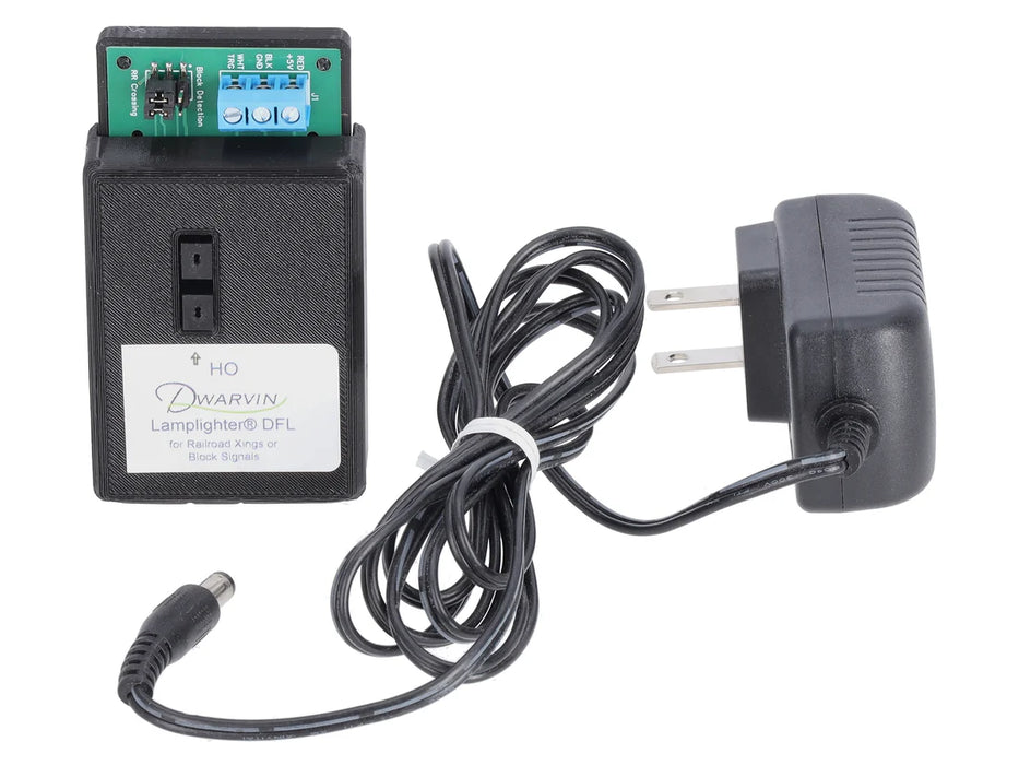 Dwarvin DVDFL101 HO Scale Lamplighter DFL withPower Supply for Fiber Lighting Systems