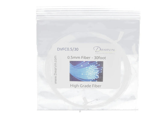 Dwarvin DVFC0.5/30 30ft 0.5mm End Glow Fiber Optic Cable