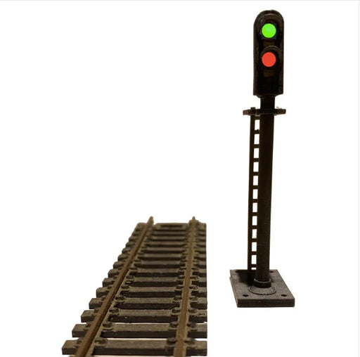Dwarvin DVFLBS102 HO Scale Fiber-Lit 2-Color Tall Block Signal (Single)