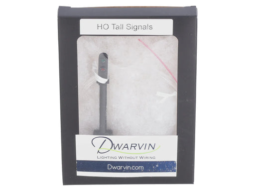Dwarvin DVFLBS102 HO Scale Fiber-Lit 2-Color Tall Block Signal (Single)