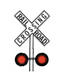 Dwarvin DVFLRRX101 HO Scale Fiber-Lit Railroad Crossing