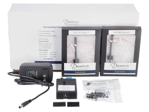 Dwarvin DVITBS101 HO Scale Tall Block Signal Kit Lamplighter DFL with Power Supply