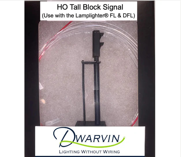 Dwarvin DVITBS102 HO Scale Tall Block Signal Kit Lamplighter DFL without Power Supply