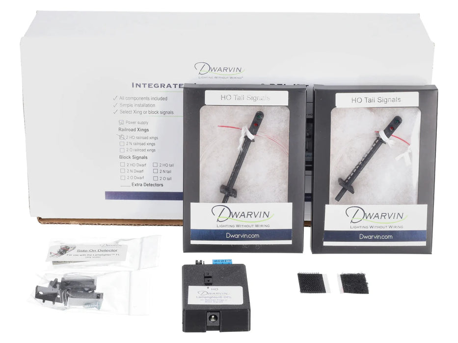 Dwarvin DVITBS102 HO Scale Tall Block Signal Kit Lamplighter DFL without Power Supply