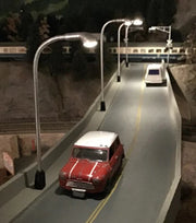 Dwarvin DVSL104 HO Scale Fiber-Lit Highway Lamps (3 Pack)