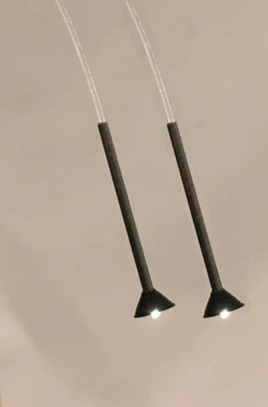 Dwarvin DVSL304 O Scale Fiber-Lit Rafter Lamps (2 Pack)
