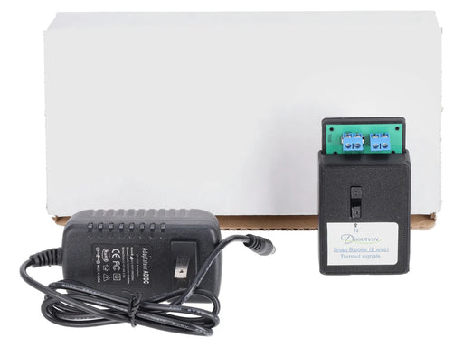 Dwarvin DVTSB2CU-2 N Scale Turnout Snap Bipolar Controller with Power Supply