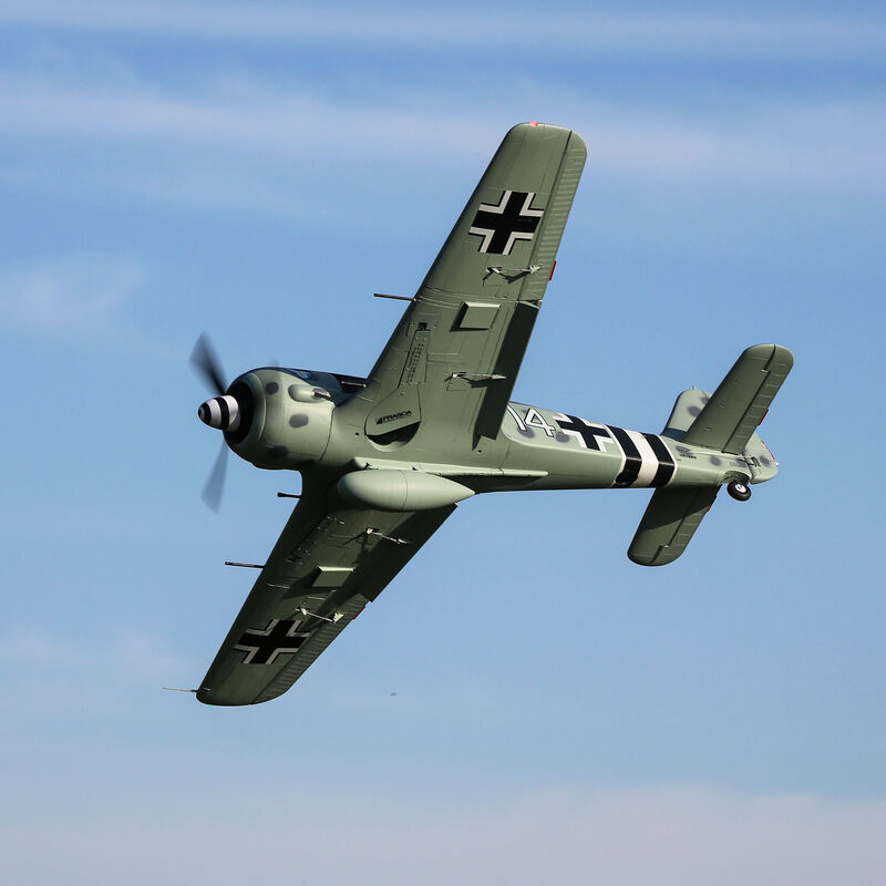 E-flite EFL01350 Focke-Wulf Fw190A 1.5m Smart BNF Basic Electric Airplane with AS3X and SAFE Select