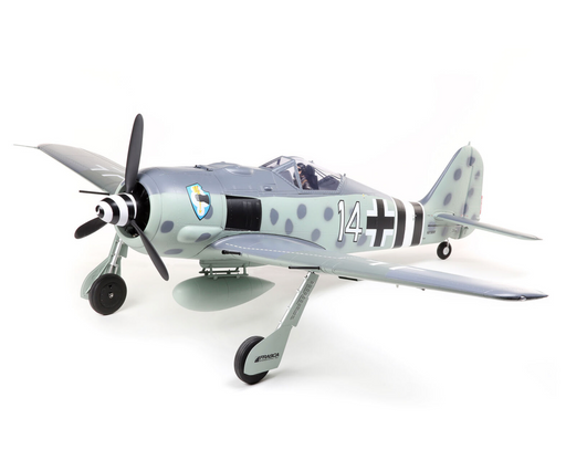 E-flite EFL01350 Focke-Wulf Fw190A 1.5m Smart BNF Basic Electric Airplane with AS3X and SAFE Select