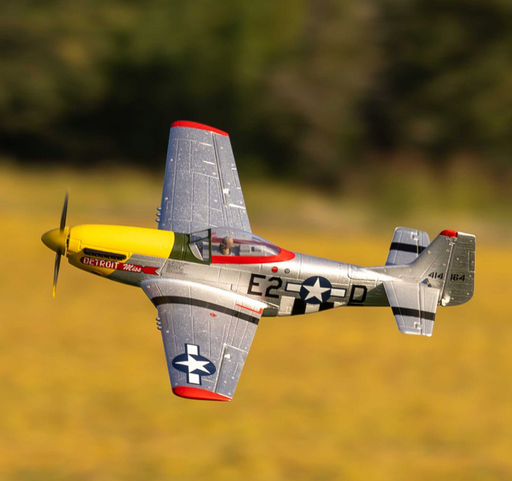 E-flite EFLU7350 UMX P-51D "Detroit Miss" BNF Basic Electric Airplane with SAFE Select