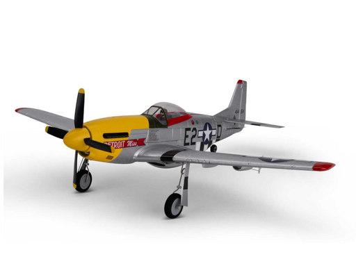 E-flite EFLU7350 UMX P-51D "Detroit Miss" BNF Basic Electric Airplane with SAFE Select